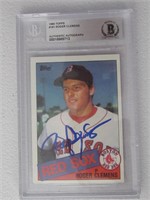1985 TOPPS ROGER CLEMENS RC AUTHENTIC AUTO