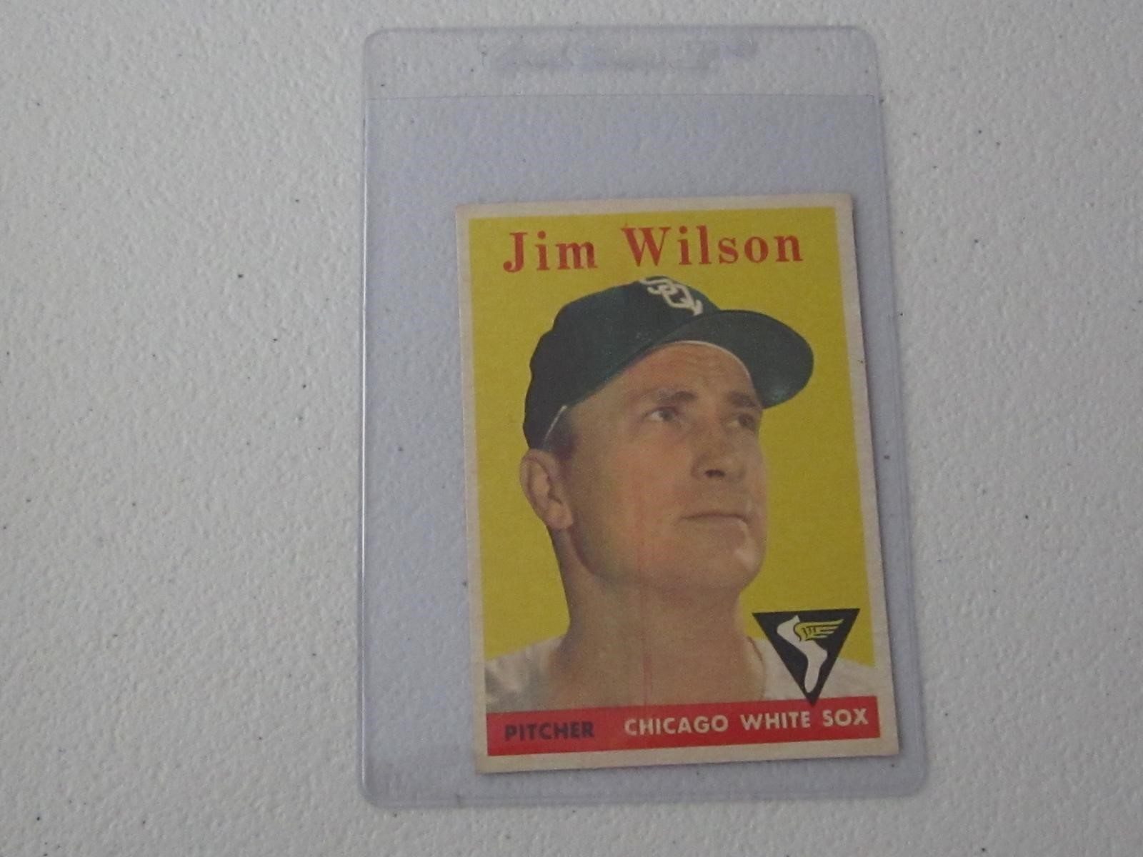 1958 TOPPS JIM WILSON NO.163 VINTAGE