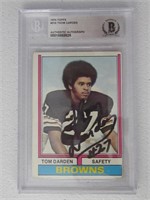 1974 TOPPS THOM DARDEN AUTHENTIC AUTO