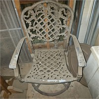 Metal Patio Swivel Chair