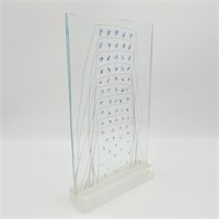 10" Art Glass Panes on Acrylic Stand