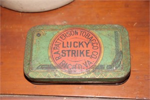 Early 1900's Lucky Strike cigarette tin