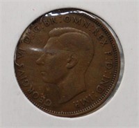 1942 Brittish Half Penny
