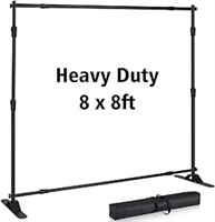 T-SIGN 8x8 ft Backdrop Banner Stand Large Heavy Du