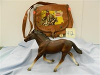 Breyer's Horse, Lone Ranger Pouch & Gene Autry -