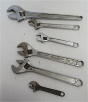 (6) Adjustable wrenches includes a Crescent 1