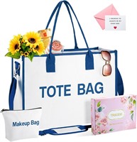 $15  Colorful Tote  Makeup Bag  Shoulder Bag - Blu