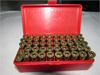 48 full & 2 empty .45 Colt cartridges