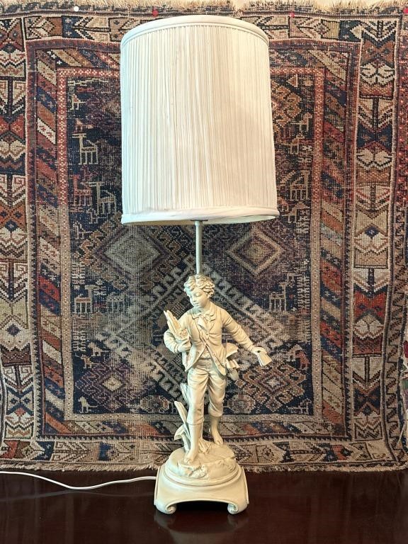 Vintage Figural Hot Metal Lamp