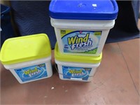 (3) New Tubs of Wind Fresh Detergent