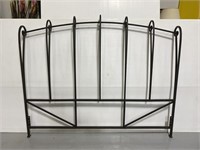 Heavy wrought iron queen size bed headboard