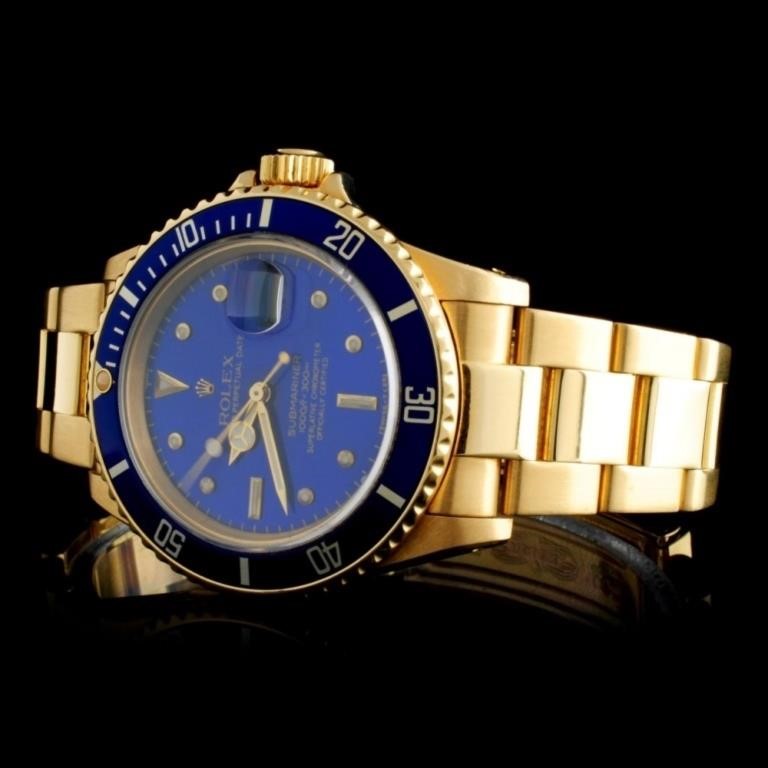 Dazzling 18K Gold Jewelry & Rolex Watch