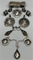 Sterling Siam Silver Jewelry Set