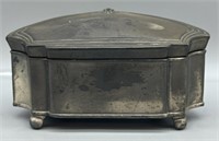 Antique Footed Jewelry Casket