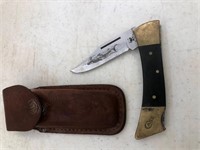 Vintage CASE XX Knife & Leather Sheath USA