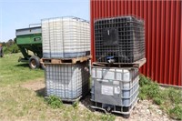 4 Caged Plastic Tanks