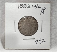 1883 W.C. Nickel XF