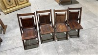 4- Antique Wooden Kids Chairs