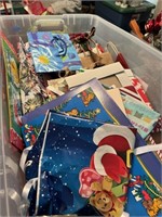 Large Rubbermaid Of Gift Boxes, Tissue, And Gift