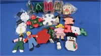 Wooden Paitned Christmas Ornaments