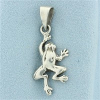 Frog Pendant in Sterling Silver