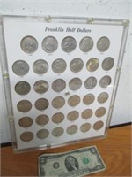 Franklin Silver Half Dollar 1948-1963-D Set w/