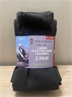 Free Country Ladies Faux Fur Lined Leggings