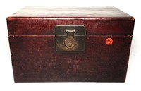 Wooden Trunk with Books & More
