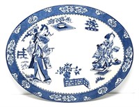 Wood & Sons Blue and White Platter