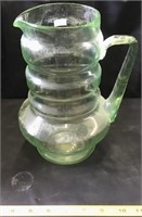 Green Glass Pitcher