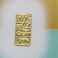 1/2 GRAIN .999 FINE GOLD BENCHMARK