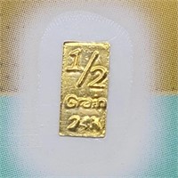 1/2 GRAIN .999 FINE GOLD BENCHMARK