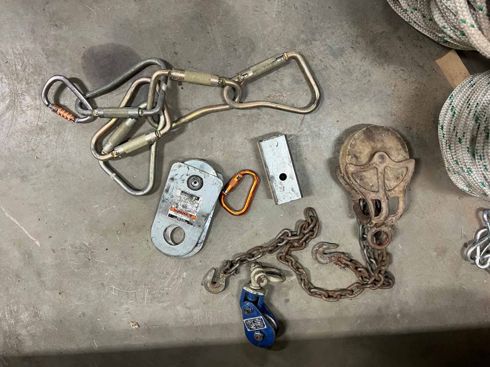 Pulley System/ Carabiners ETC All Pictured