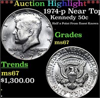 ***Auction Highlight*** 1974-p Kennedy Half Dollar