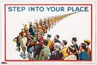 STEP INTO YOUR PLACE WWI BRITISH POSTER