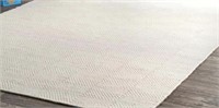 TEXTURED GEOMETRIC CARPET - 58 x 82IN - CREAM