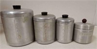 Aluminum Ware Vintage Cannister Set