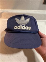 Vintage Adidas Trefoil Snap Back Hat 1980s