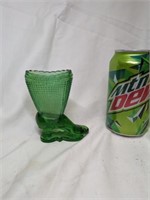 LE Smith Glass Tall Boot Toothpick 4" tall