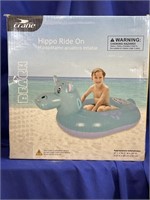 Hippo Ride on Pool Toy NEW NIB