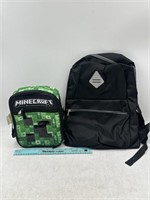NEW Lot of 2- Backpack & Lunchbox Set