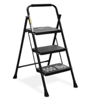 500 Lb Cap 3 Step Ladder, Folding  With