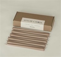 10 PIECES LUNA BY CAMILIA 12 INCH TAPER CANDLES,