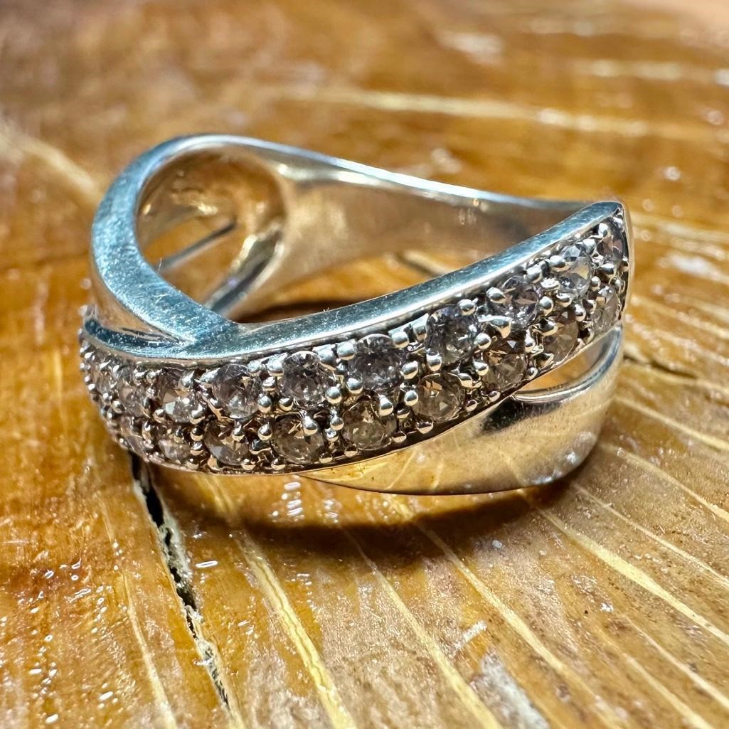 Sterling Silver CZ Ring G