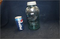 VINTAGE "BALL" BLUE GLASS CANNING JAR