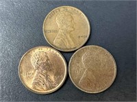 Lincoln Cents (1909,1909-VDB,1909-S)