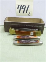 (3) KA-BAR Pocketknives