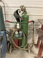 Oxy/Acetylene Torch on Cart, with bottles, Victor