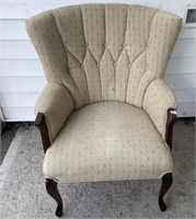 RETRO ARM CHAIR W STAIN OTHERWISE GOOD CONDITION