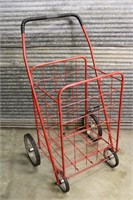 Folding cart on wheels
